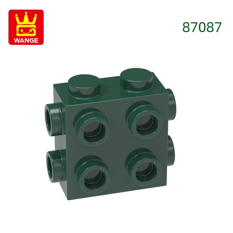 Non-Toxic 73Pcs/Lot 87087 4 Sides 4 Holes Building Blocks Moc Accessories Compatible With Bricks Diy Children Toy Gift