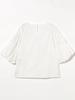 B:MING LIFE STORE by BEAMS Women's Shirred Sleeve Blouse (Hand Washable) OFF_WHITE One Size
