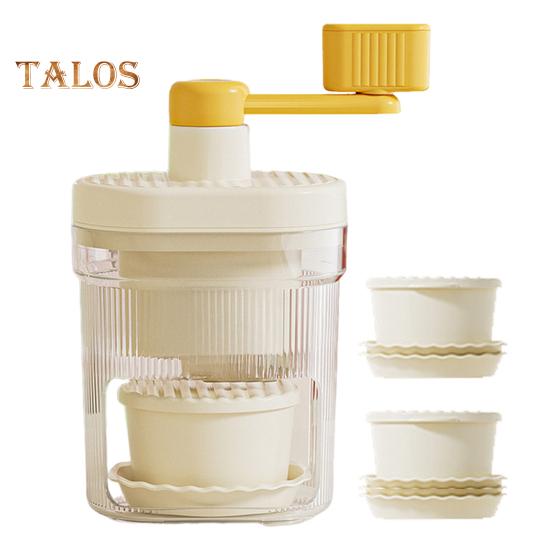 Ручная льдогенераторная установка с лезвиями из нержавеющей стали. Ледогенератор без содержания бисфенола А для домашних киосков. Портативная машина для приготовления льда в форме конуса, защищенная от брызг и пригодная для мытья в посудомоечной машине.