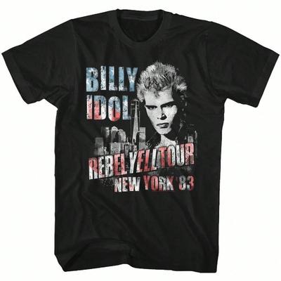 Billy Idol Fist Up Black T Shirt