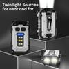 Mini Flashlight Keychain Light 5000 Lumens Handheld Portable Super Bright Torch Type-C USB Charging Emergency Work Camping Light