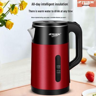 Полусфера Умный Электрический Чайник: Прочная нержавеющая сталь 304, большая вместимость, автоматическое отключение питания с изоляцией.