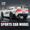 1/22 Toyota Supra GR LBWK Racing Car Toy Alloy Car Diecasts & Toy Vehicles Car Model Sound and Light Model Toys for Children
