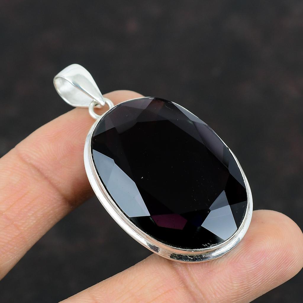 Граненый Африканский Аметист Подвеска Стерлингового Серебра 925 Подвеска Ювелирные Изделия Ручной Работы Совершенно Новый Подвеска Подвеска Из Драгоценного Камня Аметист Ювелирные Изделия Для Подарков