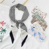 Women's Silk Summer Scarf: Long, Narrow Ribbon Tie for Shirts & Bags