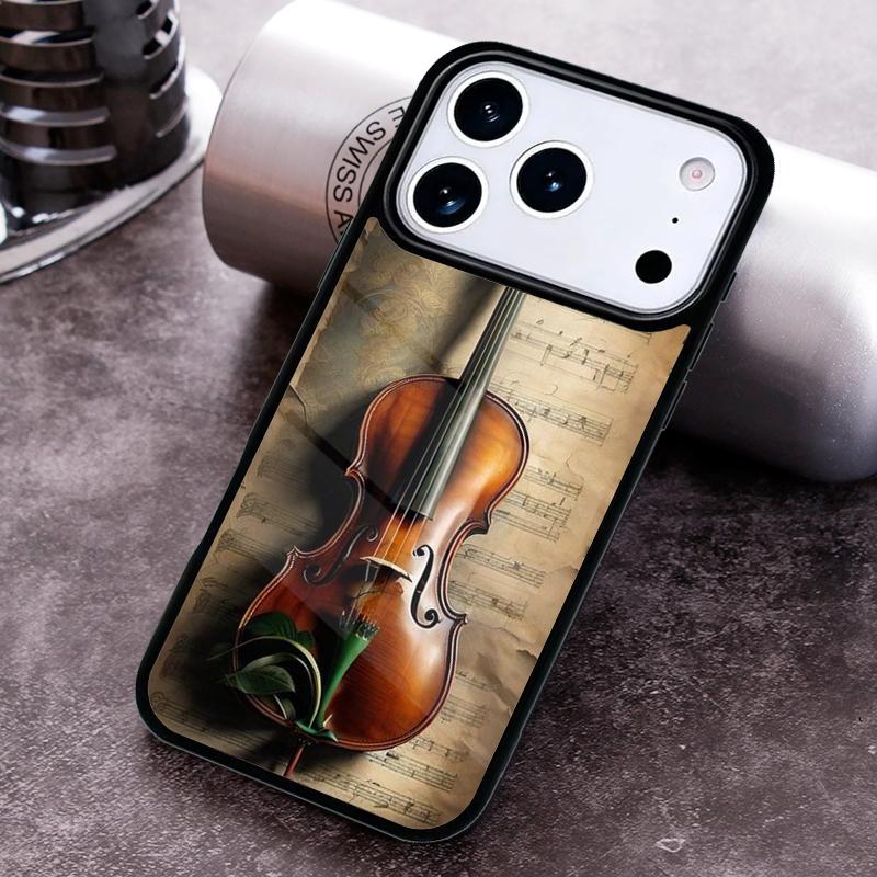 Элегантные скрипки смычок ноты чехол для телефона для iPhone 17 16 15 14 13 12 11 Pro Max Plus 17Air мягкий силиконовый чехол