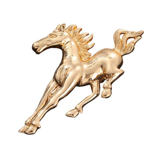 Horse Brooch Exuding Elegance Power Bold Sophisticated Design Retro Brooch Pin Vibrant Fashion Accessory