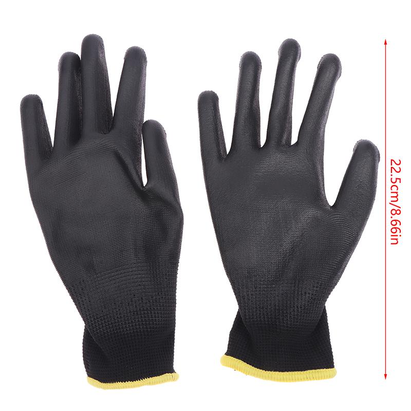 1 пара защитных рабочих антистатических перчаток с полиуретановым покрытием для ладоней, унисекс, дышащие противоскользящие перчатки для ремонта, принадлежности для плотников