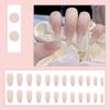 24pcs/box with Jelly Stickers Long Ballet Press On Nails Acrylic Nails Nail Tips Girl