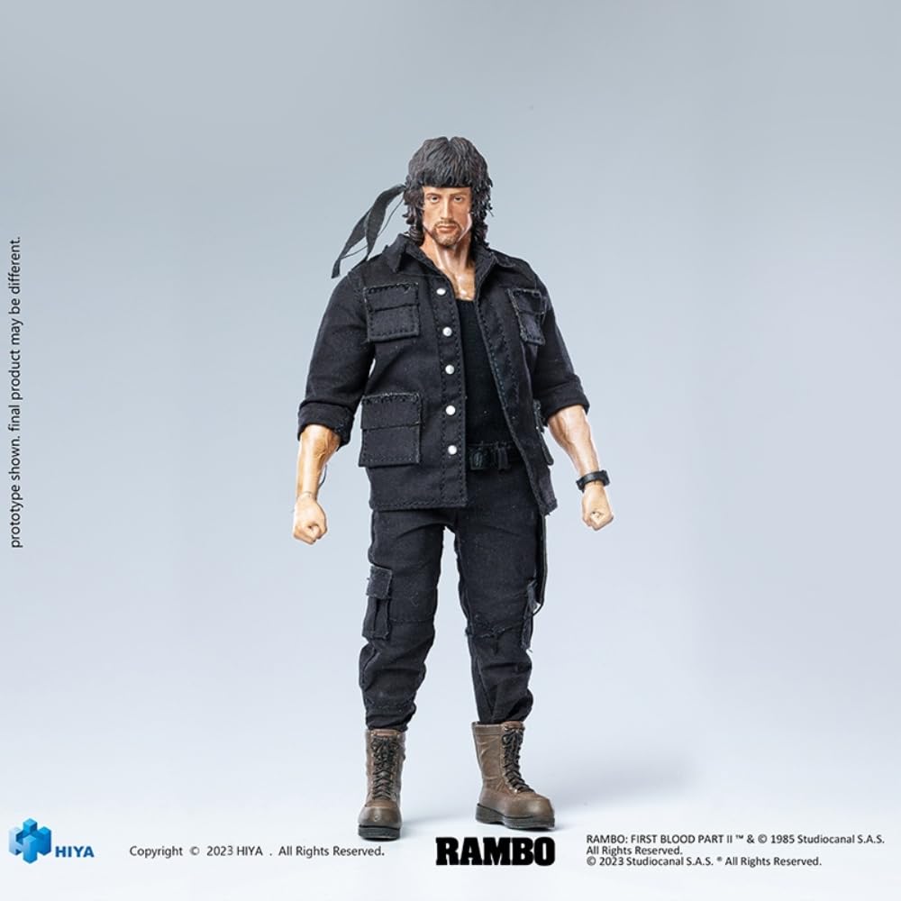 HiPlay HIYA 1/12 Scale Rambo ESR0099 Movable Action Figure with Accessories Full Set