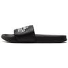 Leadcat Sports Rubber Sole Slide Sandals Unisex Footwear Black White 382501-02