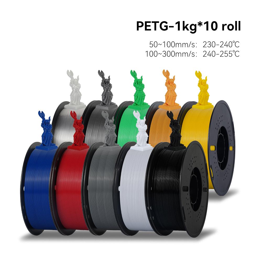 KEEPANG 5KG PETG 3D Printer Filament 1.75mm High Toughness Neatly Wound 3D Printing Material DIY Crafts Tools for 3D Printer