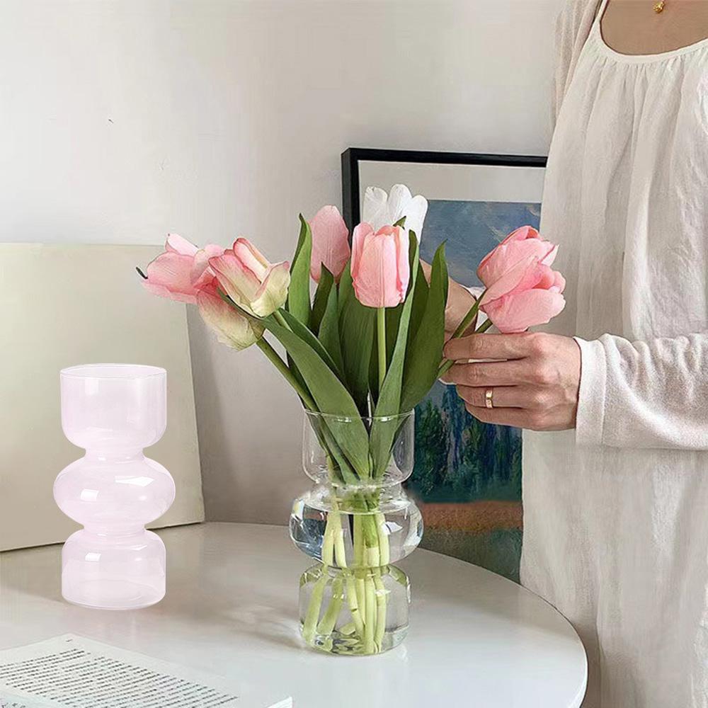 Прозрачная стеклянная гидропонная ваза для цветочных растений, стеклянные горшки, декоративные для украшения стола, окна холодильника, вазы для выставок