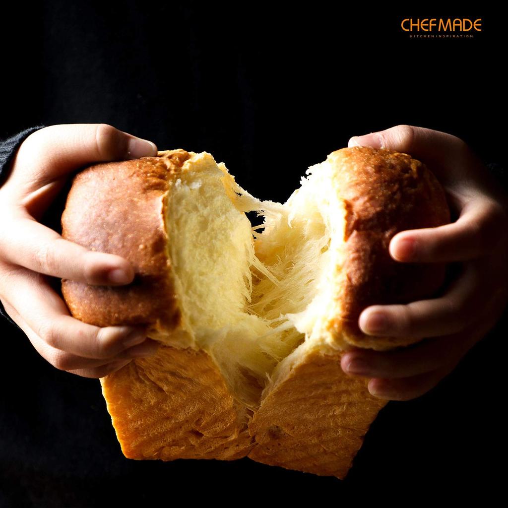 Форма для выпечки хлеба CHEFMADE, Форма для хлеба с крышкой, обеспечивающая высокую теплопроводность, Форма для выпечки хлеба волнистой формы, Антипригарная форма для хлеба