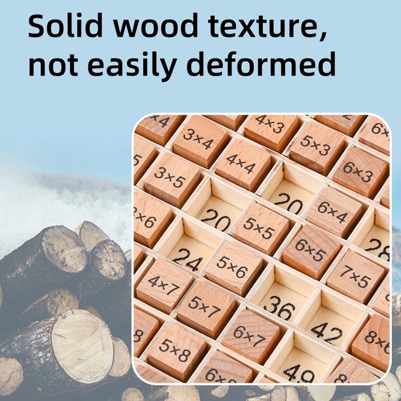 Монтессори развивающие деревянные игрушки для детей детские игрушки 99 таблица умножения дошкольные математические арифметические учебные пособия подарок