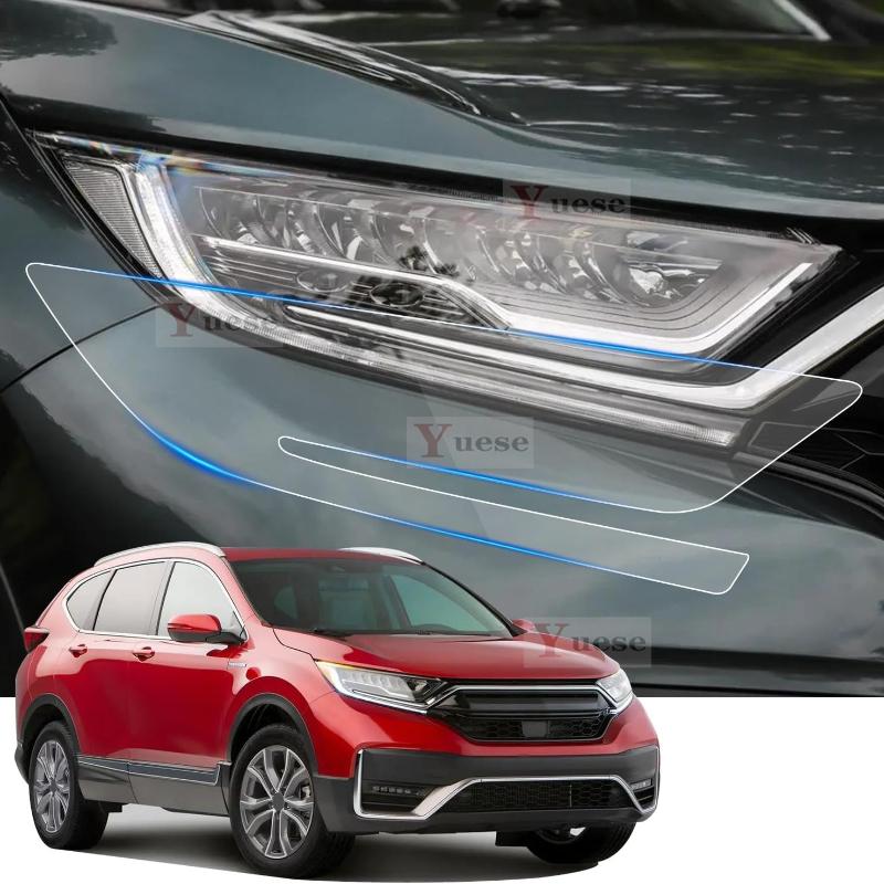 Для Honda CR-V CRV 2017- 2 шт. Автомобильная защитная пленка для фар Прозрачная Задымленная Черная TPU Наклейка