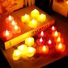 4/8 шт. Светодиодные свечи-подсвечники в форме сердца, на батарейках, мерцающие свечи для романтической свадьбы, предложения руки и сердца, вечеринки, домашнего декора