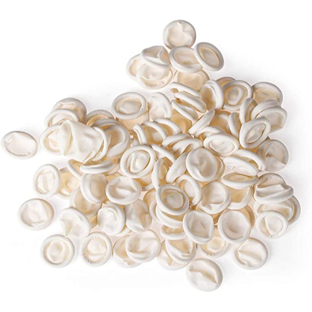 Латексный чехол на палец, антистатические белые перчатки, водонепроницаемые и противоскользящие, одноразовый чехол для ногтей, принадлежности для труда