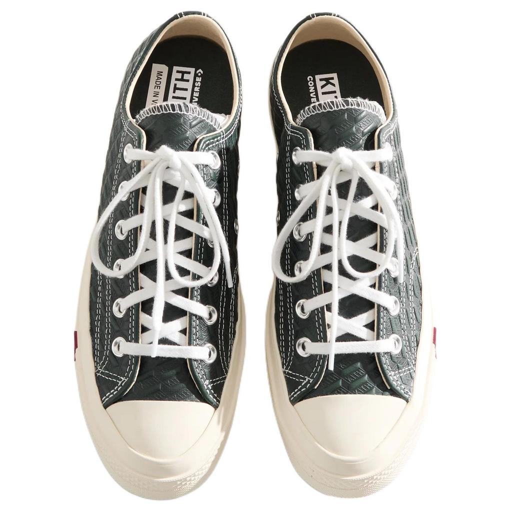 Kith x Converse Chuck 70 Low Scarab Monogram Мужские кроссовки Зеленый Черный Эгрет-Деко A11439C