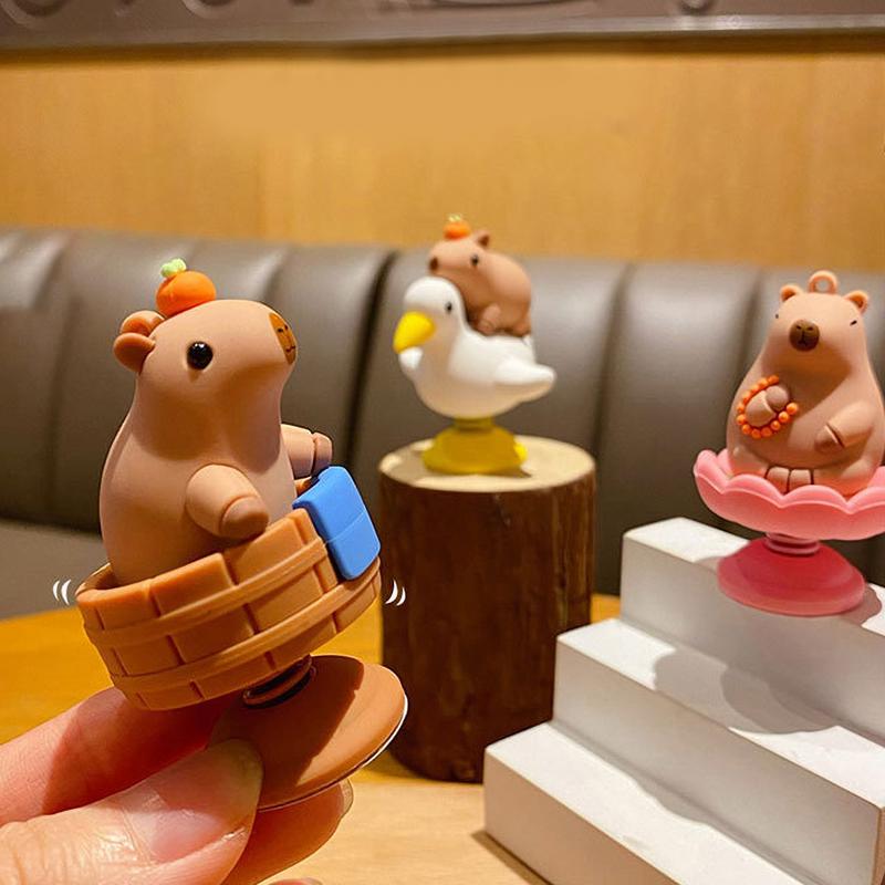 Anime Capybara Figure Simulation Capibara Action Figures Doll Car Dashboard Decor Ornaments Children Birthday Christmas Gifts