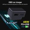 Разъем OBD для Tesla Model 3 Модель YXS Адаптер Obd Зарядка для Tesla Car Model3 Modely Адаптеры зарядного устройства Obd2 Splitter