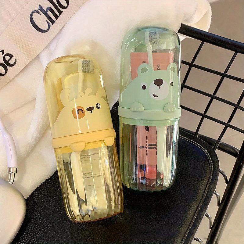 Travel Mouthwash Cup Toothbrush Toothpaste Organizer Portable Travel Toothbrush Cup