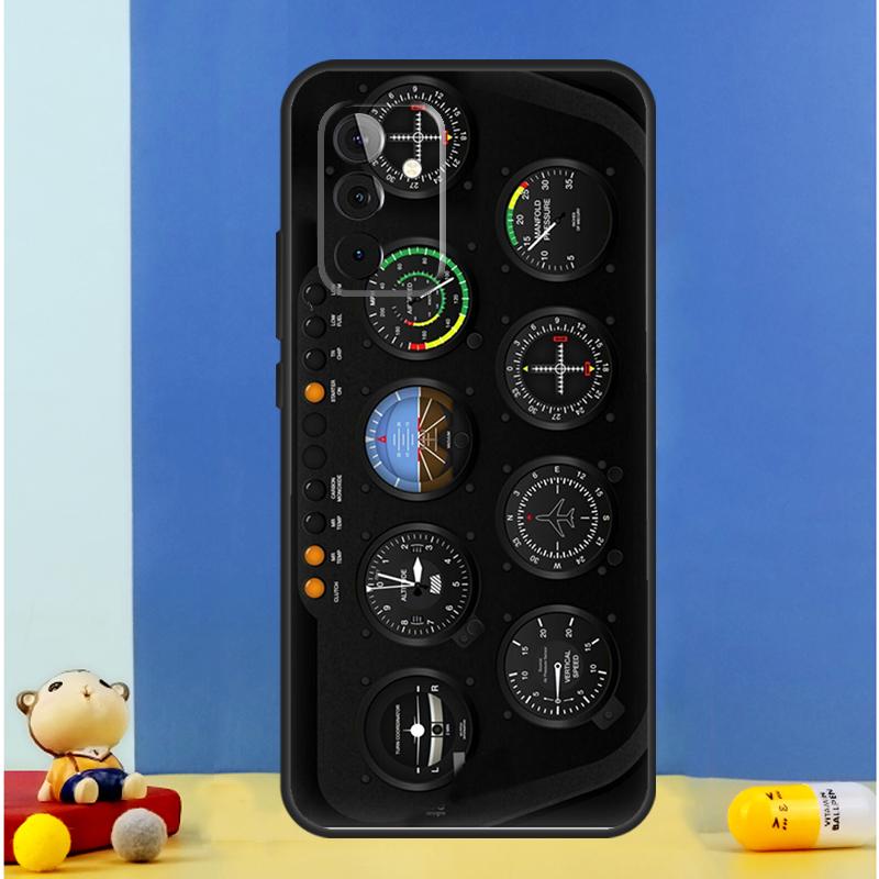 AIRCRAFT COCKPIT DASHBOARD Case For Samsung Galaxy A06 A56 A16 A36 A55 A35 A33 A53 A13 A23 A17 A54 A34 A14 A52 A32 A15