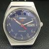 SEIKO 5 AUTOMATIC VINTAGE 6309A JAPAN MENS ARABIC BLUE DIAL WATCH a702661-1