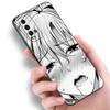 Чехол для телефона с милым лицом для Xiaomi Redmi Note 5 6 9T K20 K40 K50 Pro 7A 8A 9A 9C 9i 10A 10C A1 S2, черный чехол из ТПУ