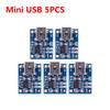 10-1PCS TP4056 Type-c/Micro/Mini USB 5V 1A 18650 Lithium Battery Charger Module Charging Board With Protection Dual Functions 1A