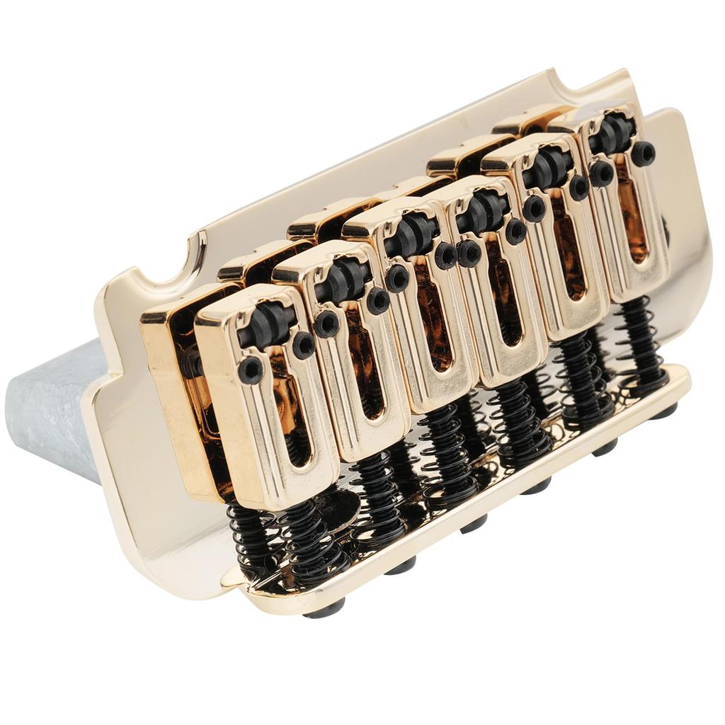 Musiclily Pro Roller Saddle Support Tremolo Unit Bridge для импортной Strat Electric Gold 10,8 мм 2-Point Guitar,