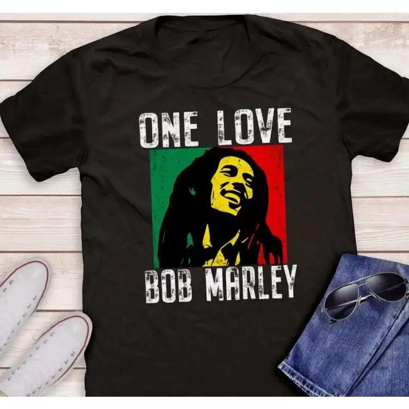 T Shirt One Love Reggae Music Lover Jamaican Pride Bob Marley