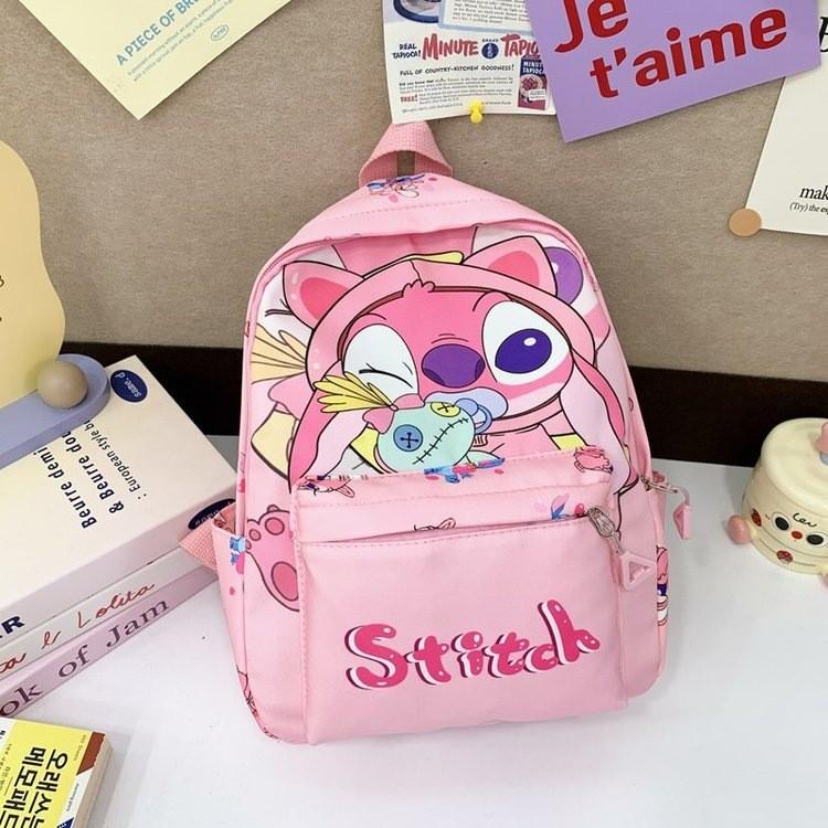 Lilo Stitch Kids School Backpack With Lightweight Nylon And Animal Print For Preschoolers