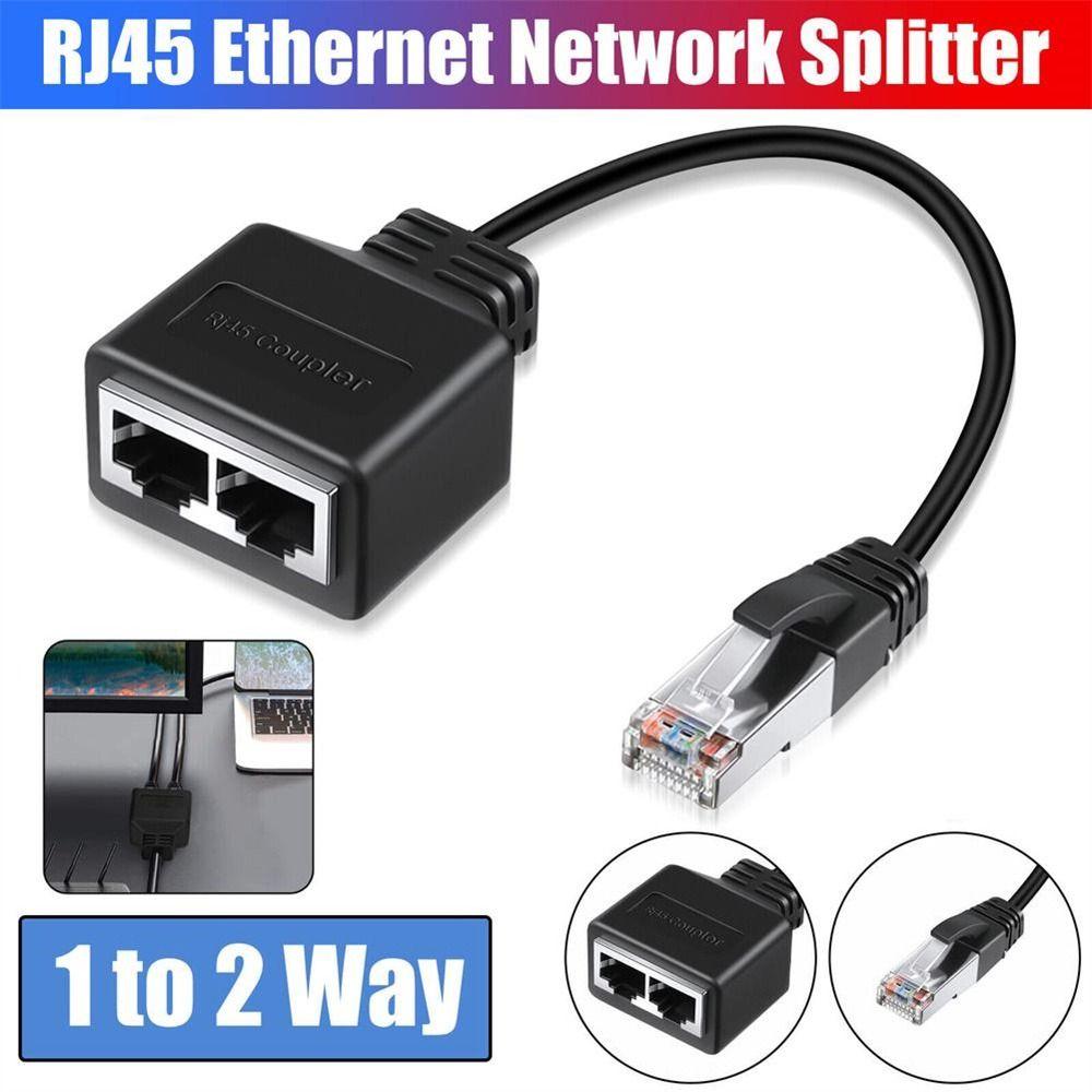 Cable RJ45 Ethernet RJ45 1 Male to 2 Female Lan Network Extension Gigabit Ethernet Splitter