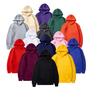 Men's Plus Velvet Large Sweatshirt - Solid Color Pullover Hoodie for Autumn and Winter