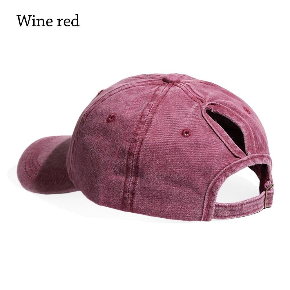 Running Baseball Cap Messy High Bun Snapback Hat Casual Sun Hat