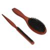2 шт., набор расчесок для мужчин, набор расчесок с деревянной ручкой, управление вьющимися волосами, разглаживание секций волос