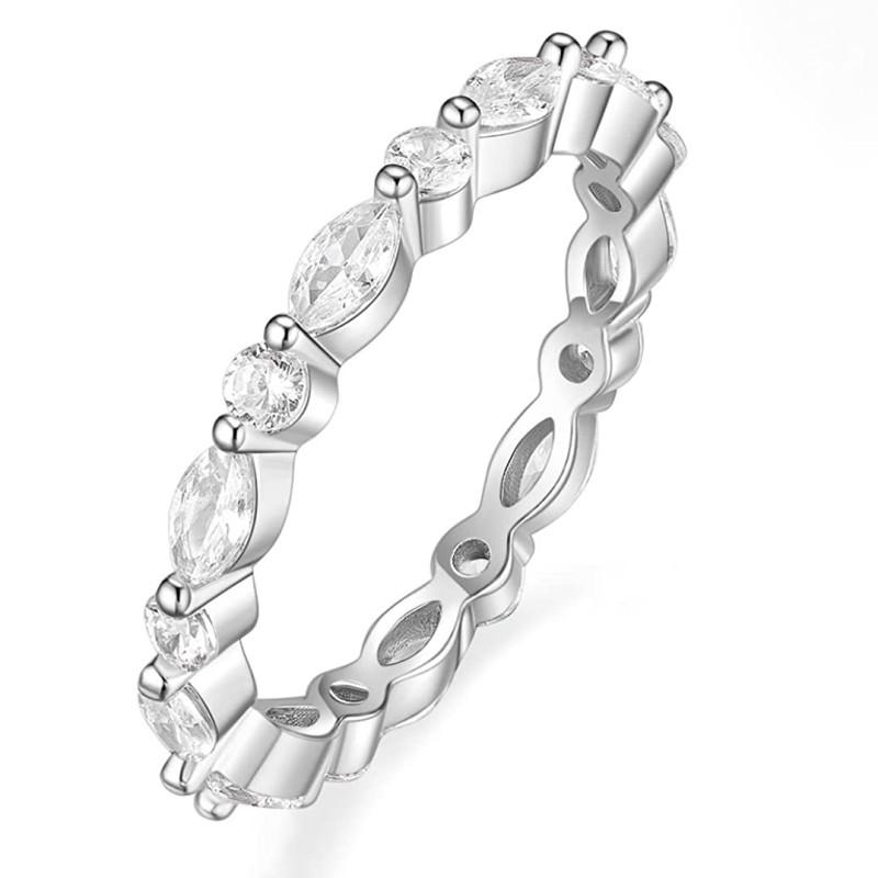 Кольца женские Huitan Marquise Cubic Zircon Design, тонкие, темпераментные, универсальные, женские, ювелирные изделия, необычный подарок