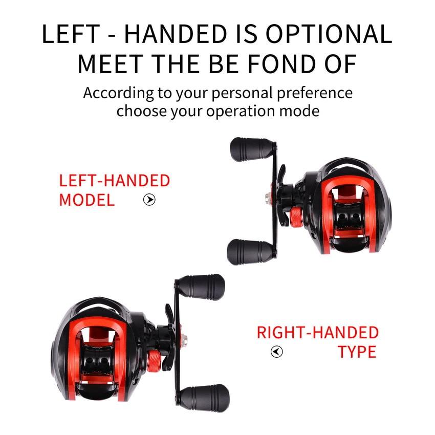 Высококачественная рыболовная катушка 7.2:1 катушка для заброса наживки, максимальное сопротивление 8 кг, рыболовная катушка для морской и пресной воды, 18 подшипников, рыболовные снасти