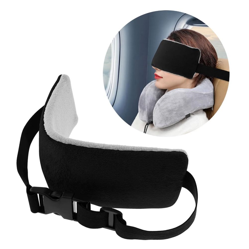 Adjustable Buckles Head Support Strap Portable Neck Support Band Airplane Travel Pillow Cervical