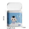 200 pcs Dual Tips Sterile Cotton Buds Degreasing Cotton Ear Wax Spoon  Young Children
