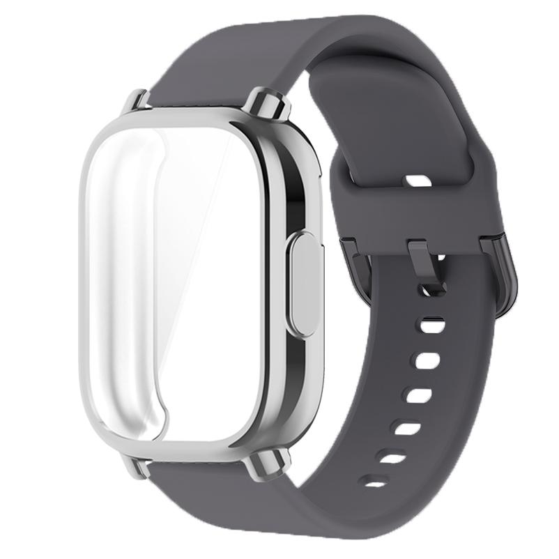 Защитный чехол + ремешок для Redmi Watch 5 active Redmi Watch 5 Lite Полное покрытие экрана Мягкий ТПУ корпус и дышащий спортивный ремешок