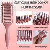 1шт расческа для вьющихся волос, выдолбленная щетка для укладки локонов, женские расчески, практичные многоцелевые инструменты для домашней укладки