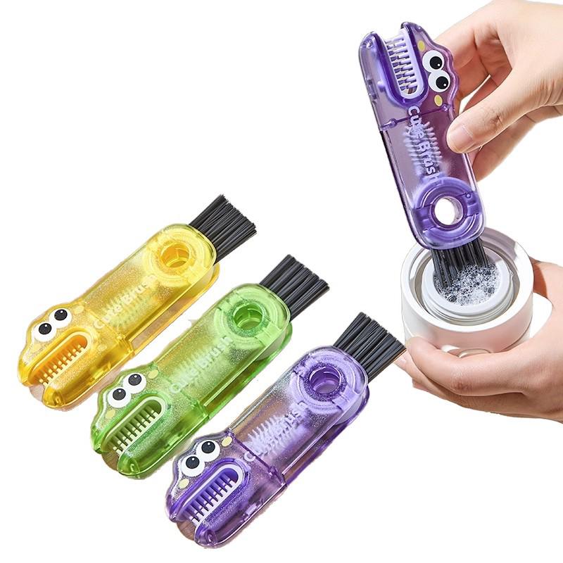 3-in-1 Multifunctional Cleaning Brush Set: Cup Lid, Crevice, Straw & Insulated Cup Brush