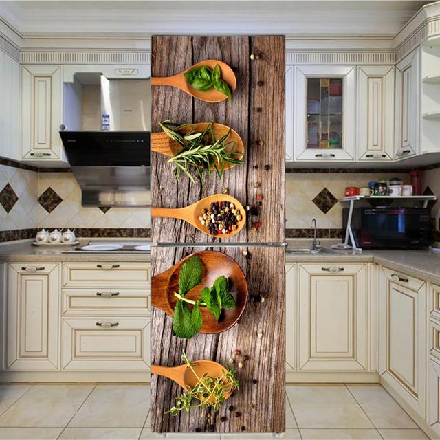 Art New Rose стикер на холодильник с цветочным узором, наклейки на стену, украшение дома, кухня, настенная роспись, декор, современный ремонт