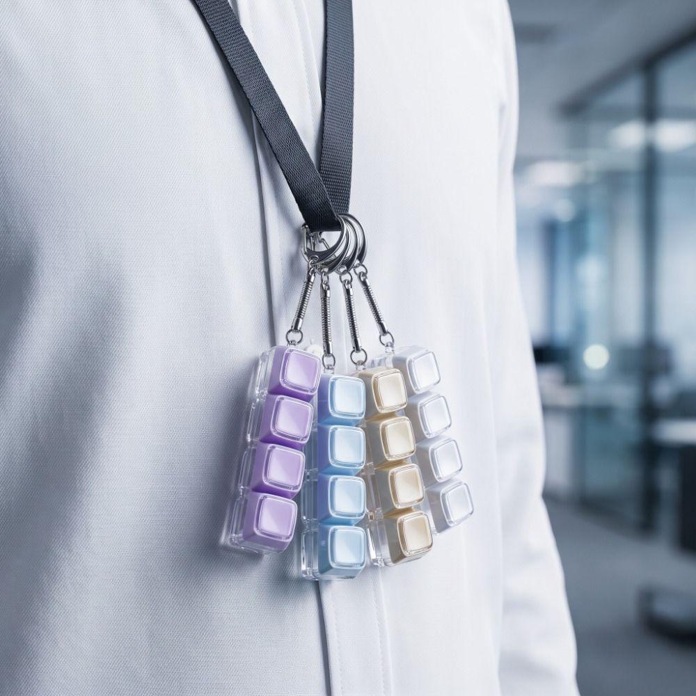Bag Charms Keyboard Fidget Keychain 4 Keys Button Fidget Clicker Toy Keycap Keychain  Gifts