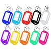 20 Door Key Label Plastic Key Holder 10 Colors Color Key Door Label for House Keys Luggage Tags Pet Name Tags