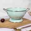 Rust-proof Enamel Coated Fruit Basket Carbon Steel Vegetable Strainer  Countertop