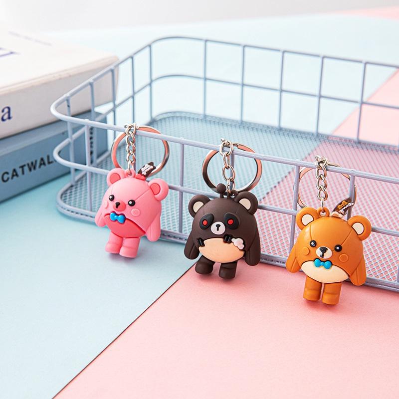 Милый брелок-плюшевый мишка 3D для студентов и рюкзаков