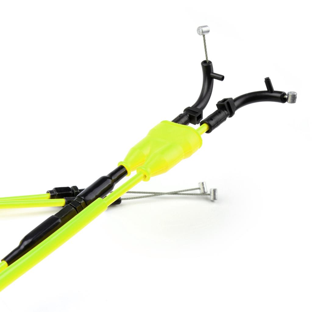Throttle Cable Push/Pull Wire Line Gas For Yamaha 2014-2021 MT-07 MT07 YELLOW